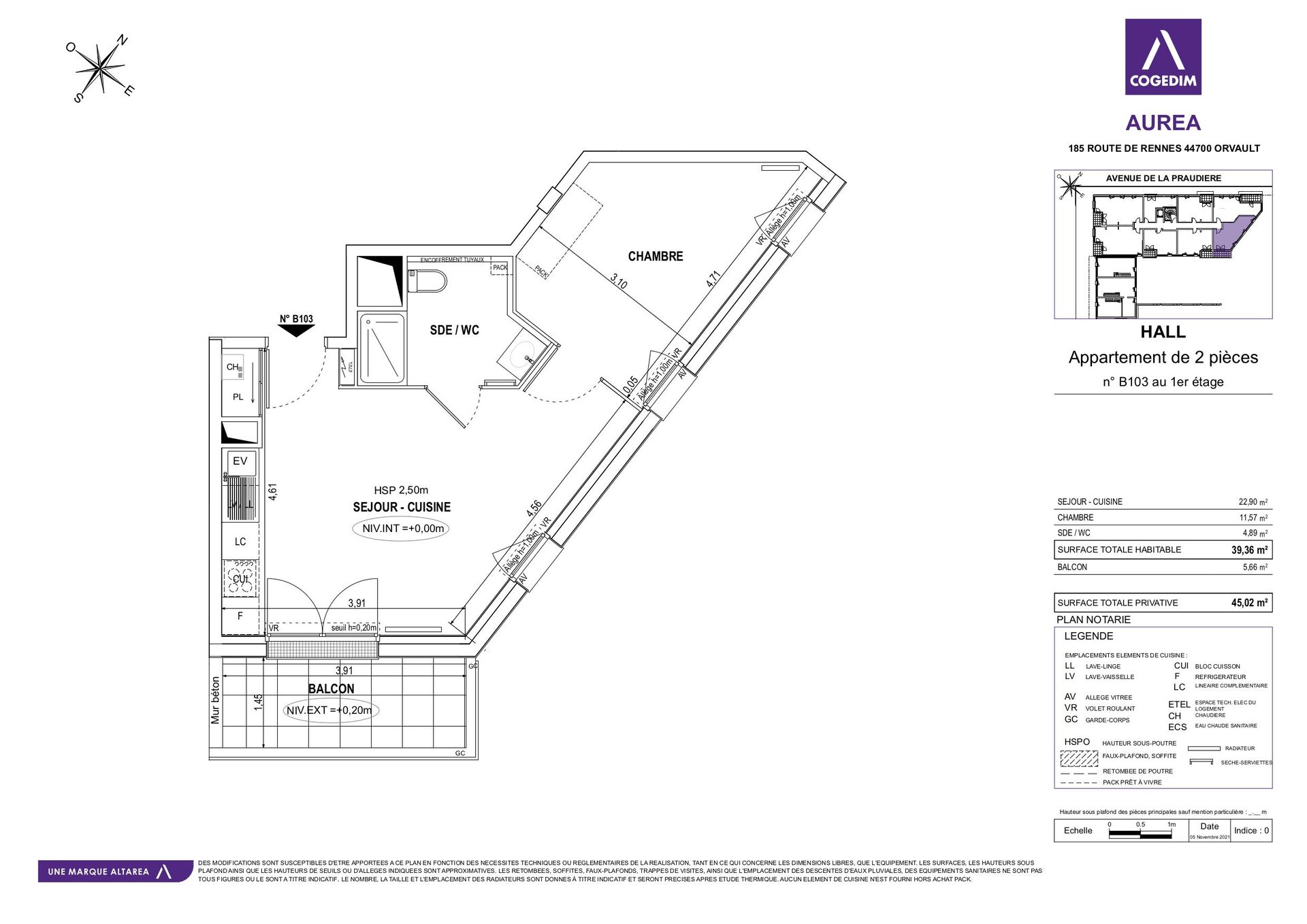 Appartement nu à louer