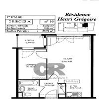 F2 avec balcon et garage - secteur Hopital Central
