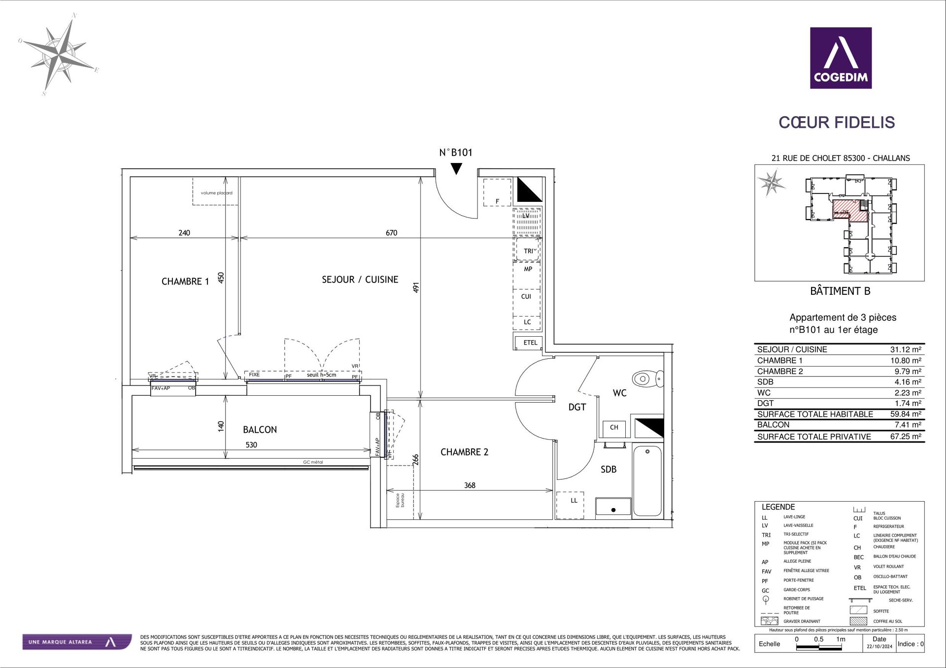 Appartement nu à louer