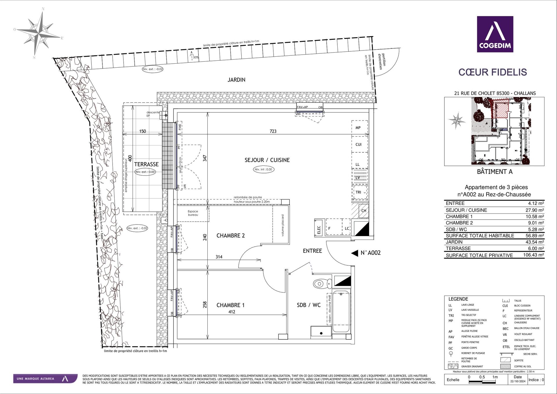 Appartement nu à louer
