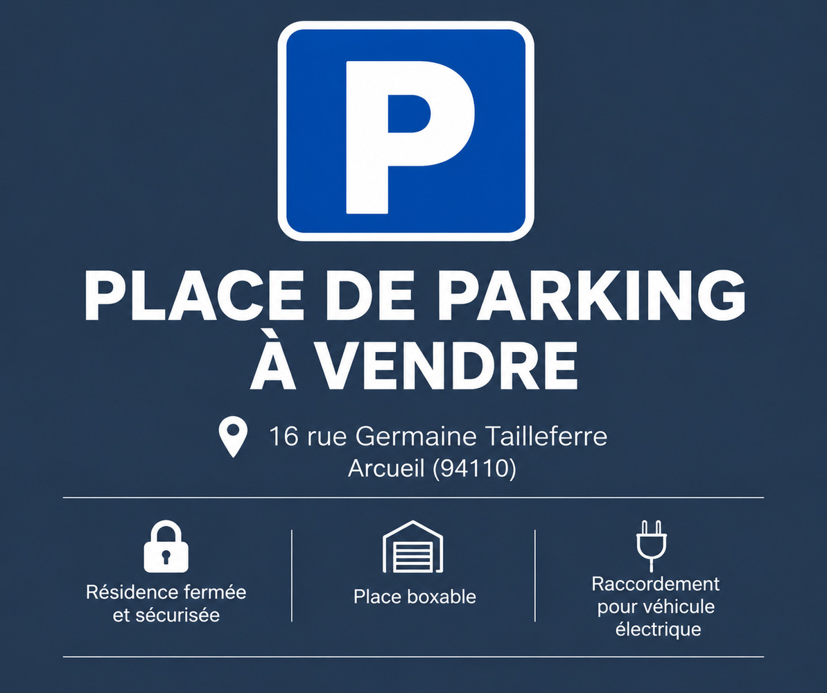 Place de parking à vendre