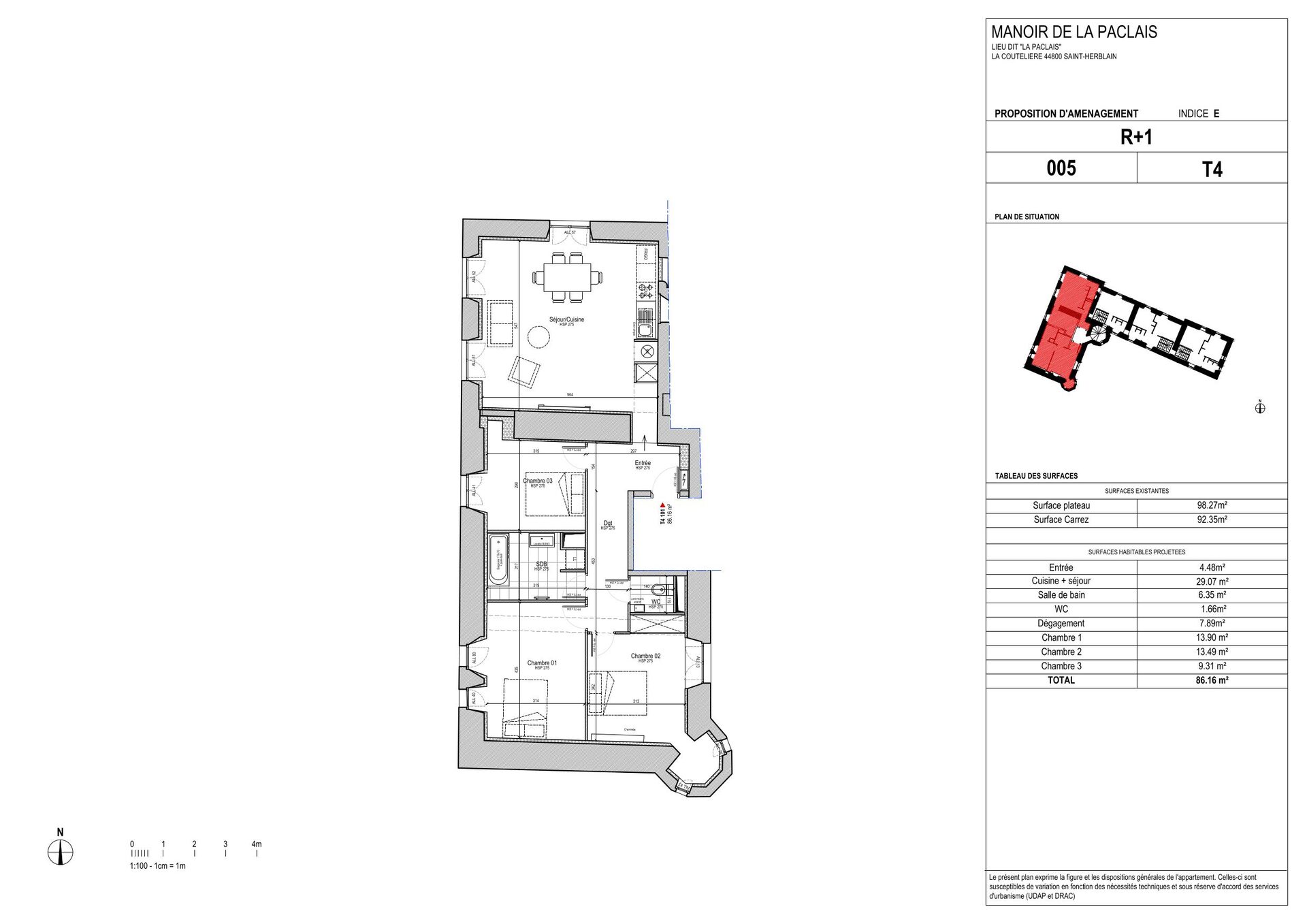 Appartement nu à louer