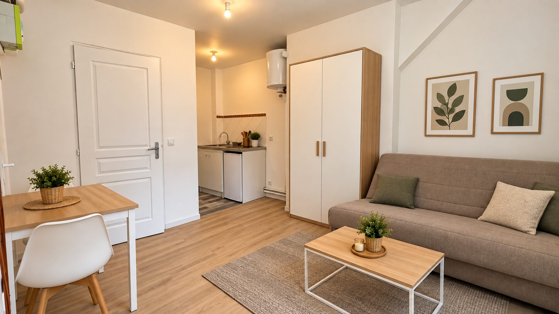 Studio meublé à louer