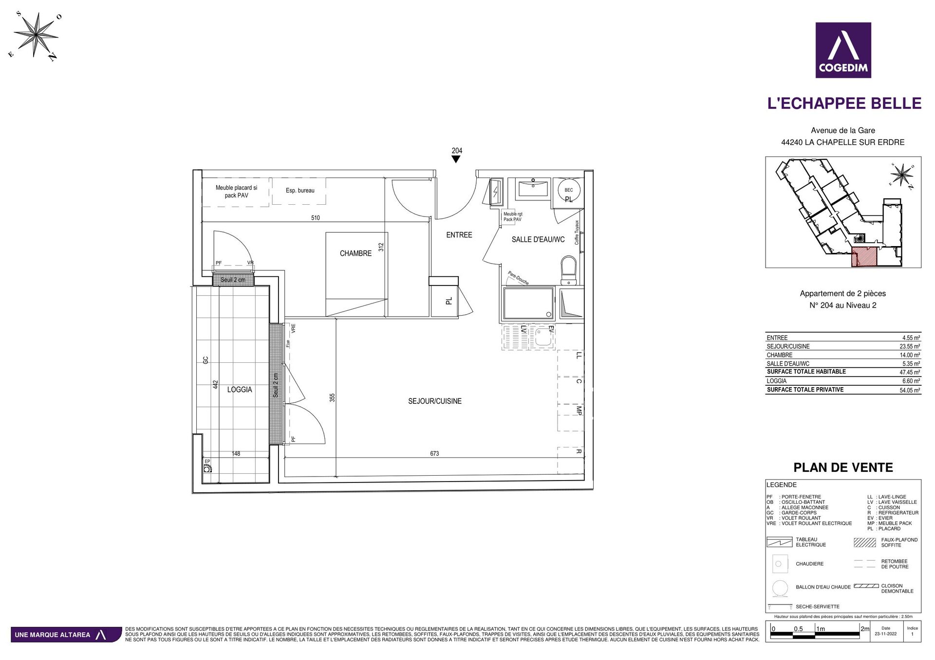Appartement nu à louer