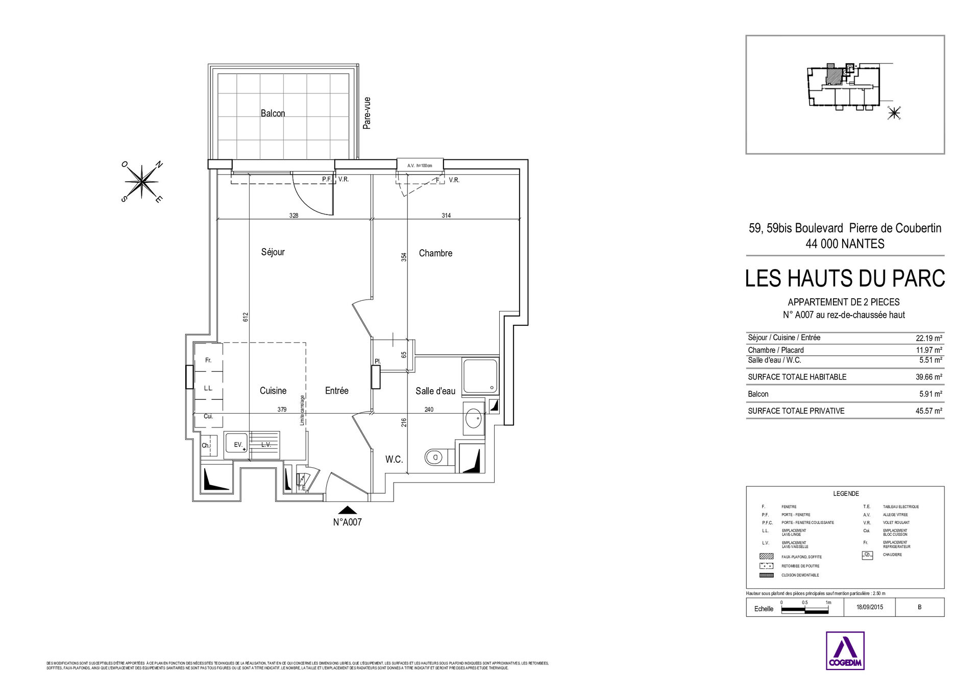 Appartement nu à louer