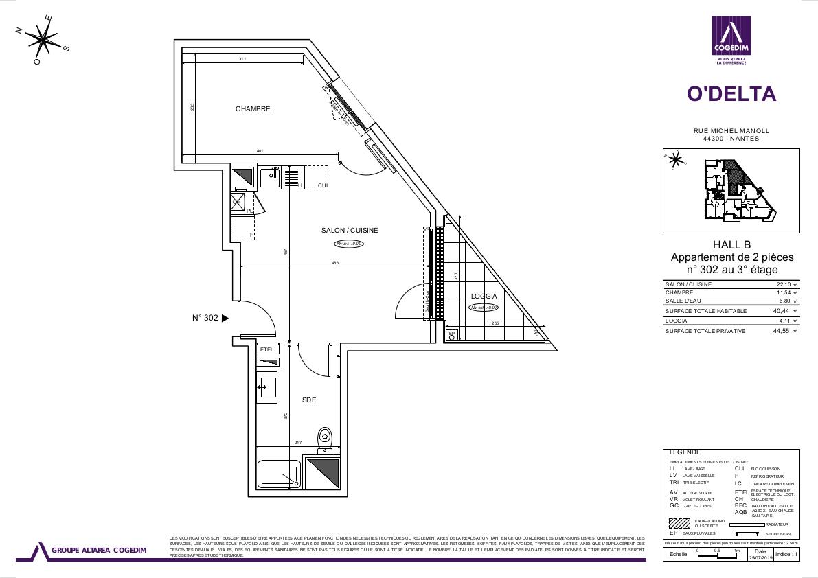 Appartement nu à louer
