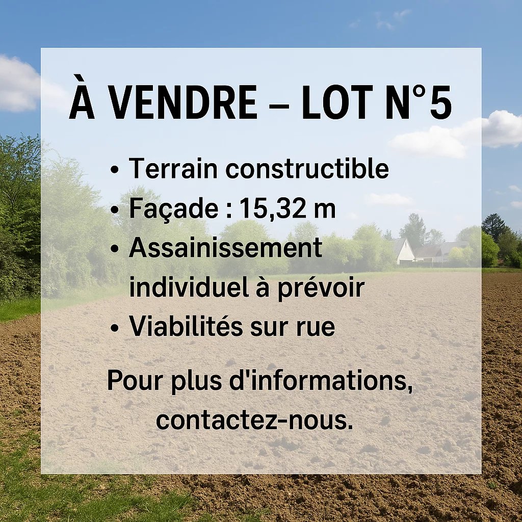 Terrain à vendre