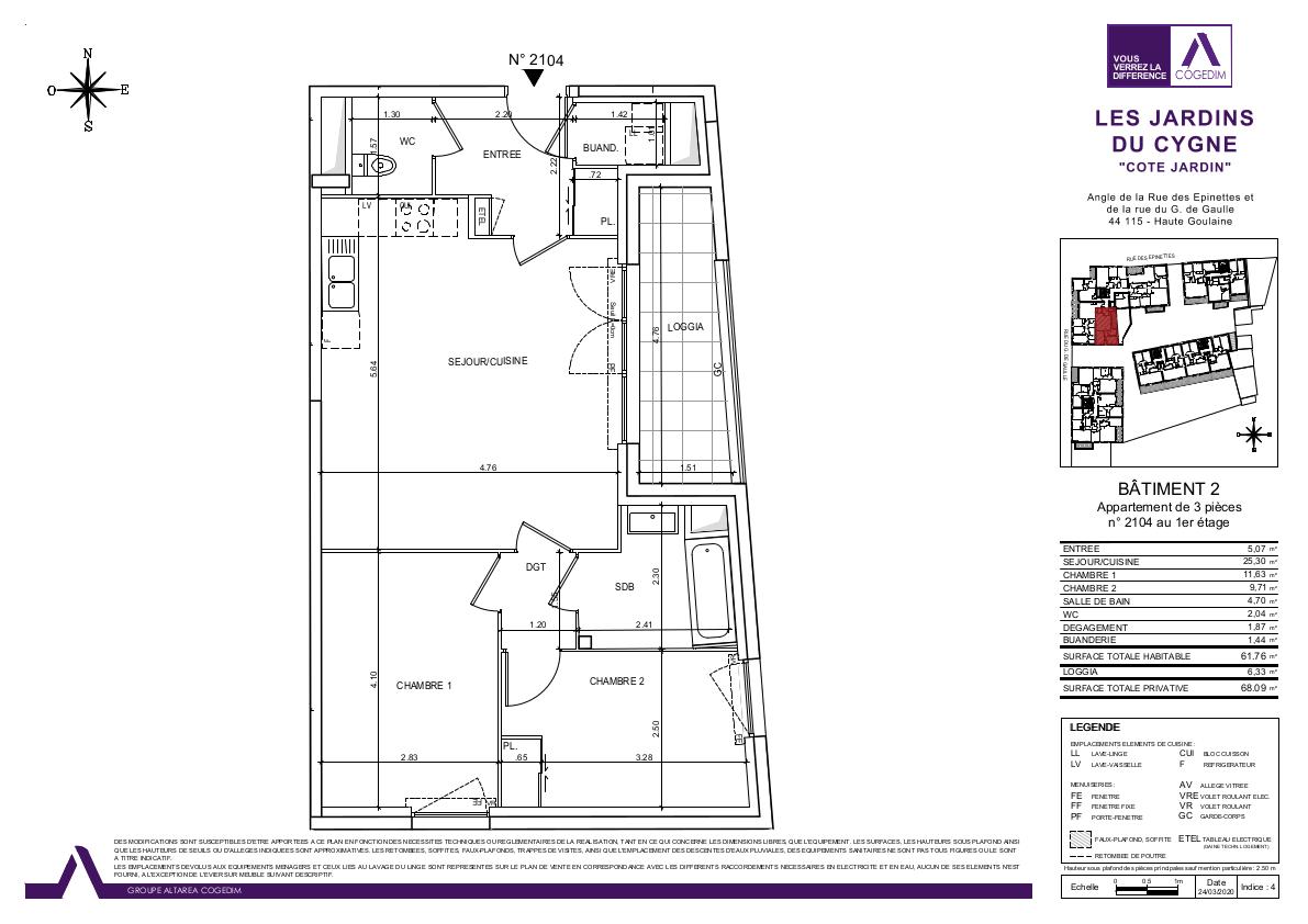 Appartement nu à louer
