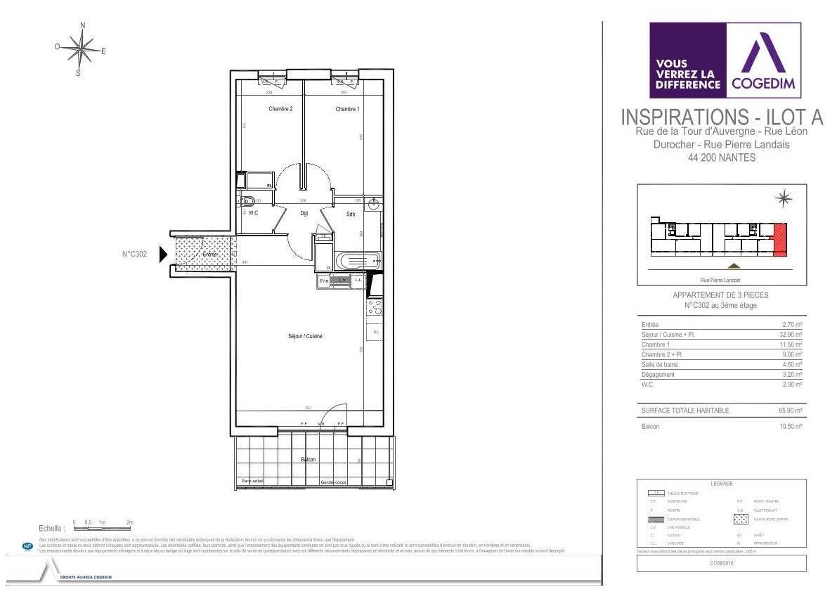 Appartement nu à louer