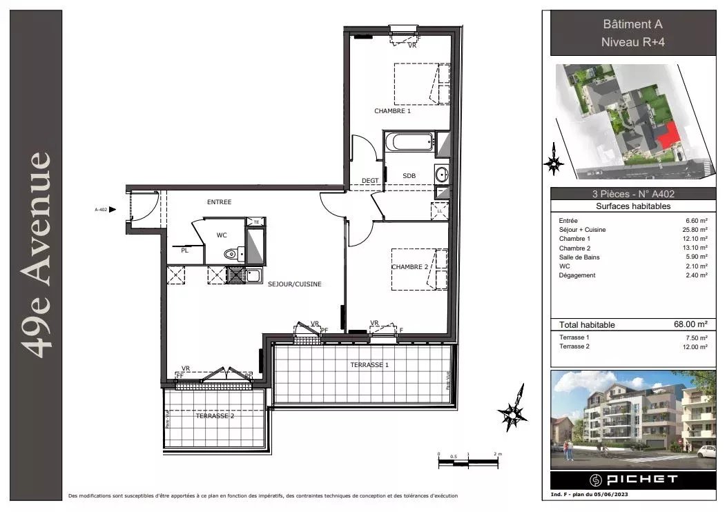 Appartement nu à louer