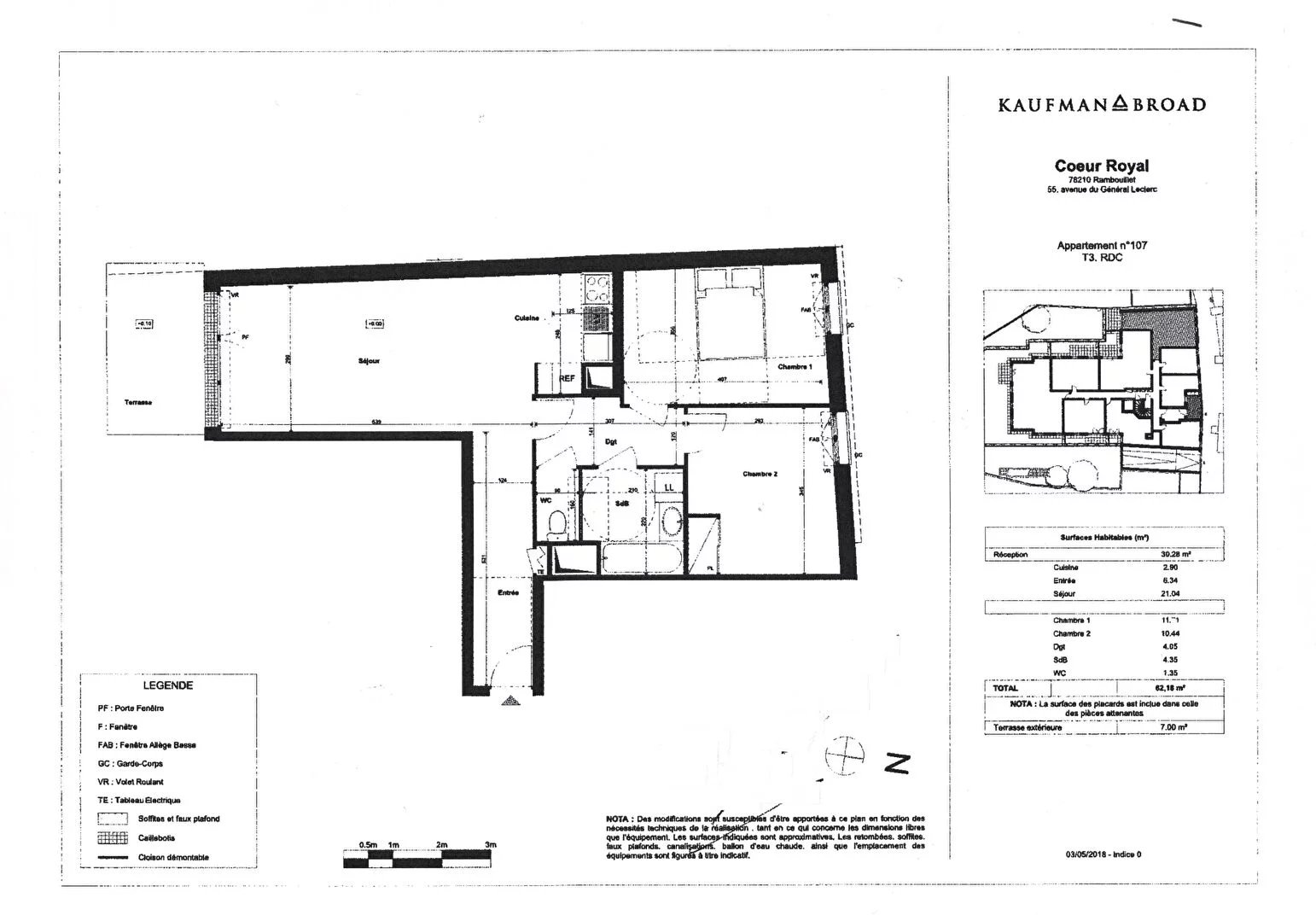 Appartement nu à louer