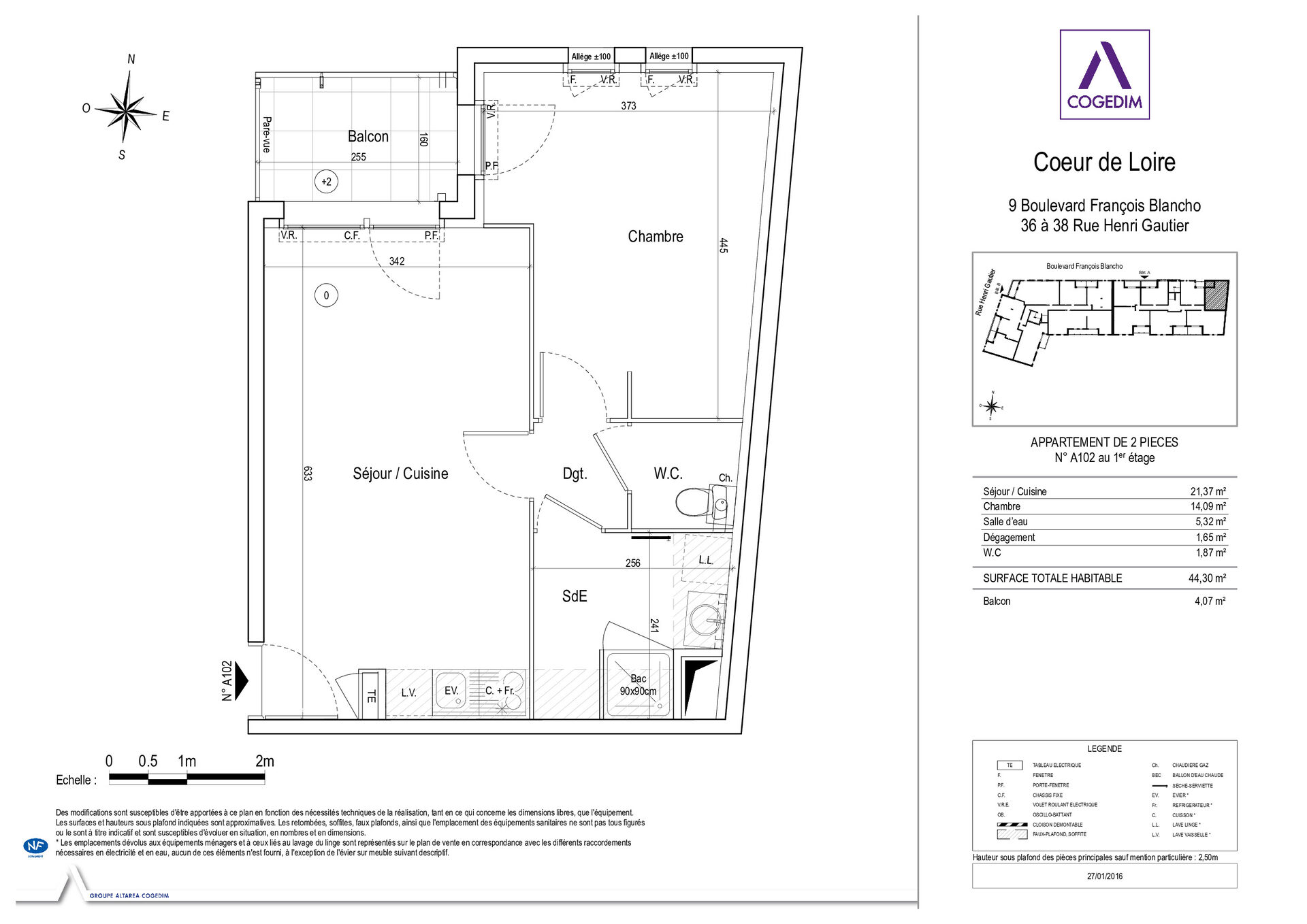 Appartement nu à louer