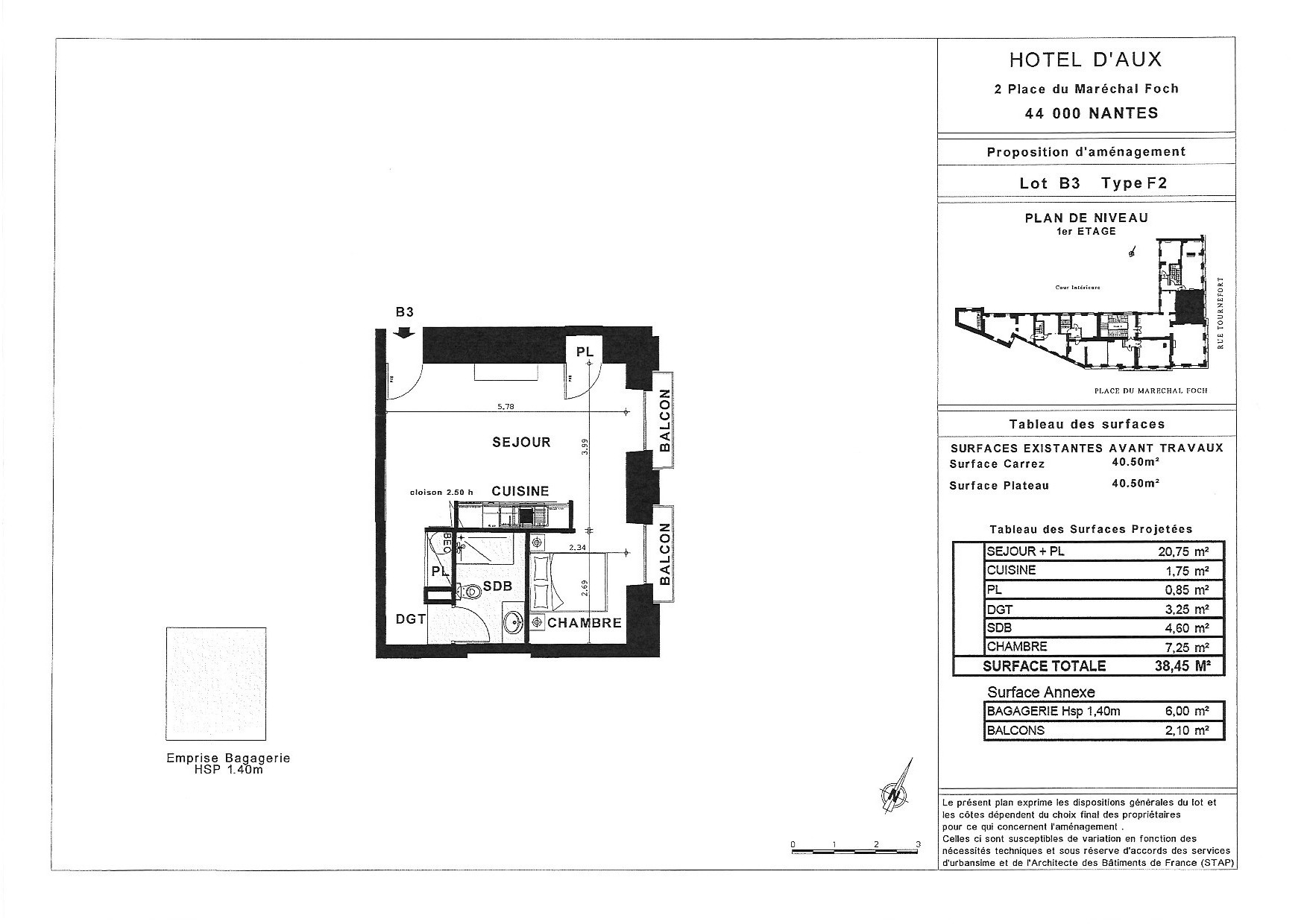 Appartement nu à louer